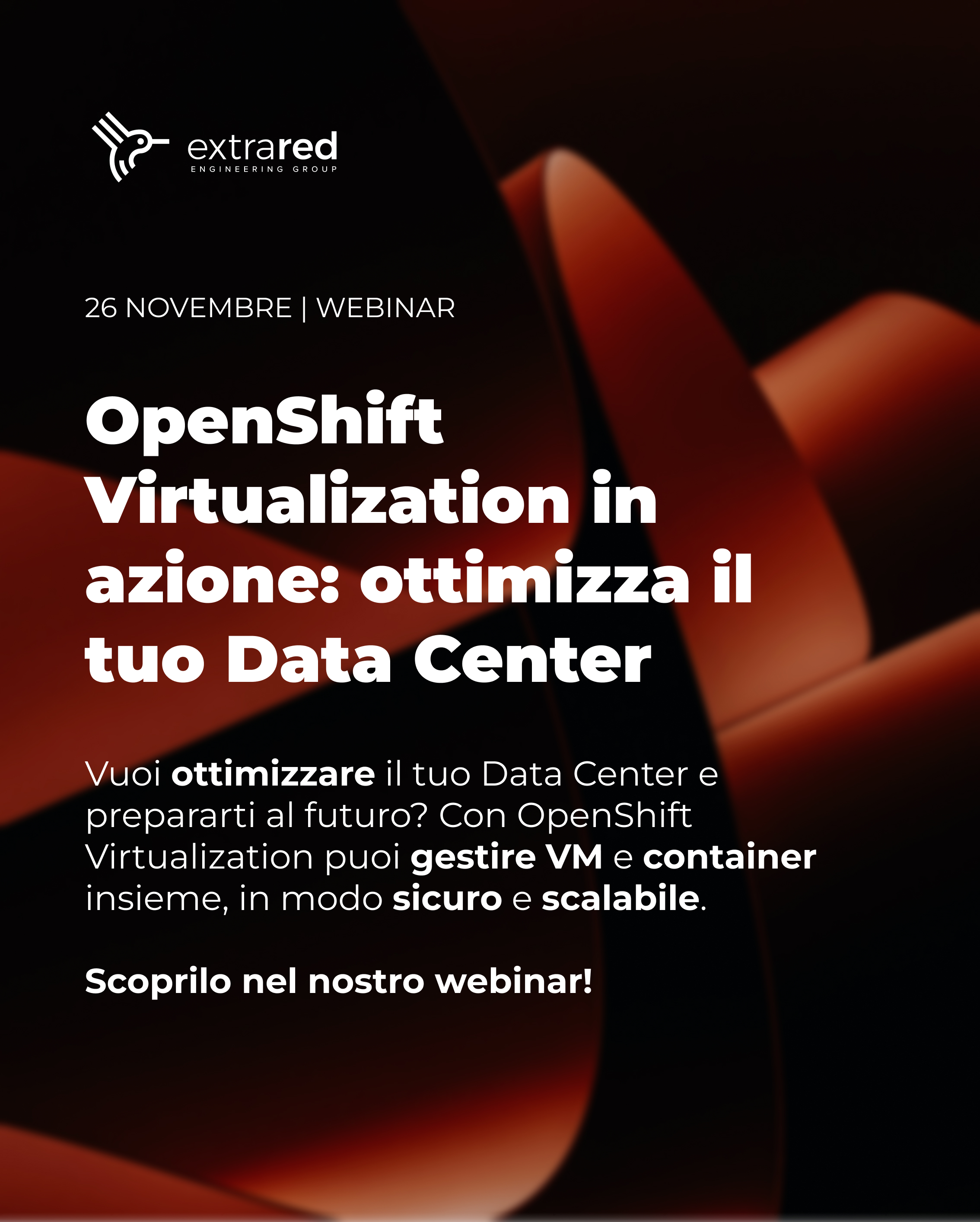 Webinar: OpenShift Virtualization per ottimizzare il tuo Data Center